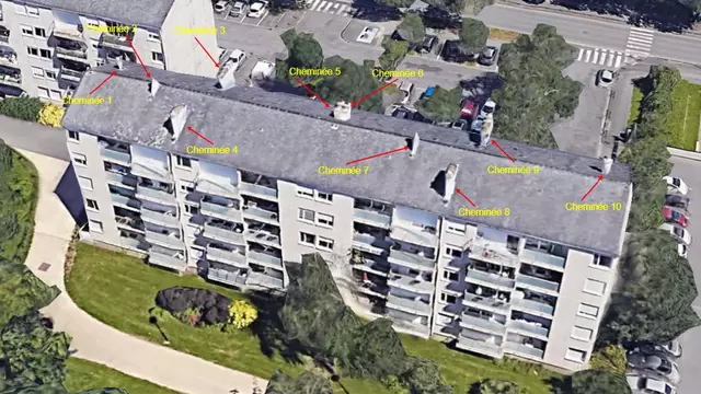 Quartier des Hautes Chalais, Rennes - vue de haut